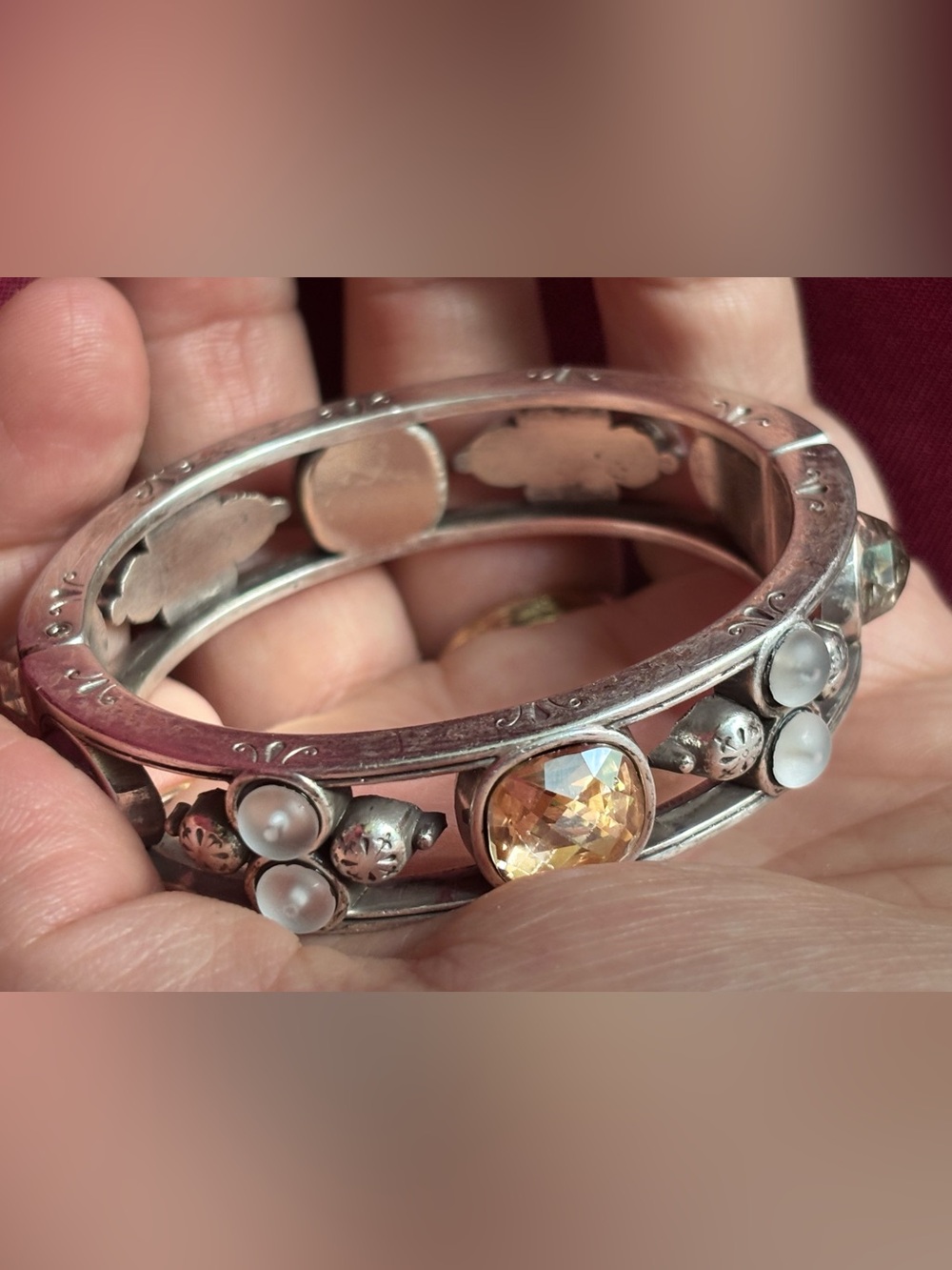 Brighton)bangle brown circle